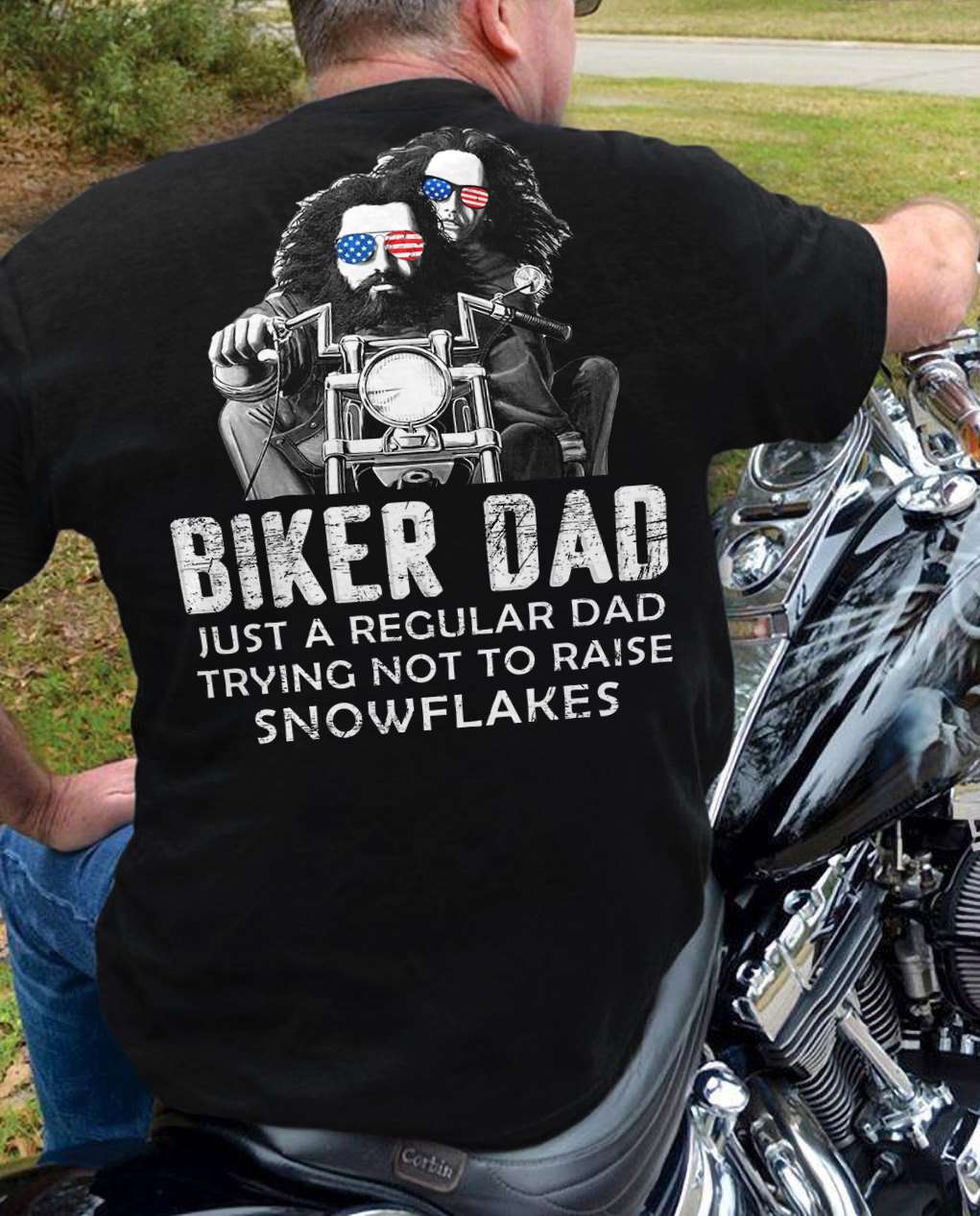 Biker dad just a regular dad trying not to raise snowflakes