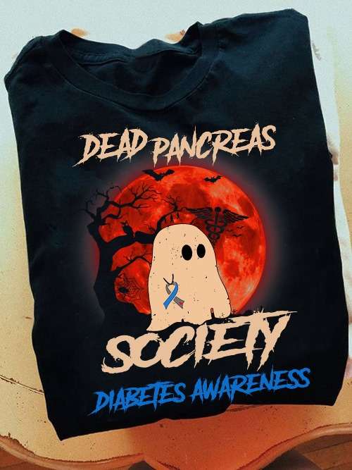 Diabetes Boo Red Moon - Dead pancreas society diabetes awareness