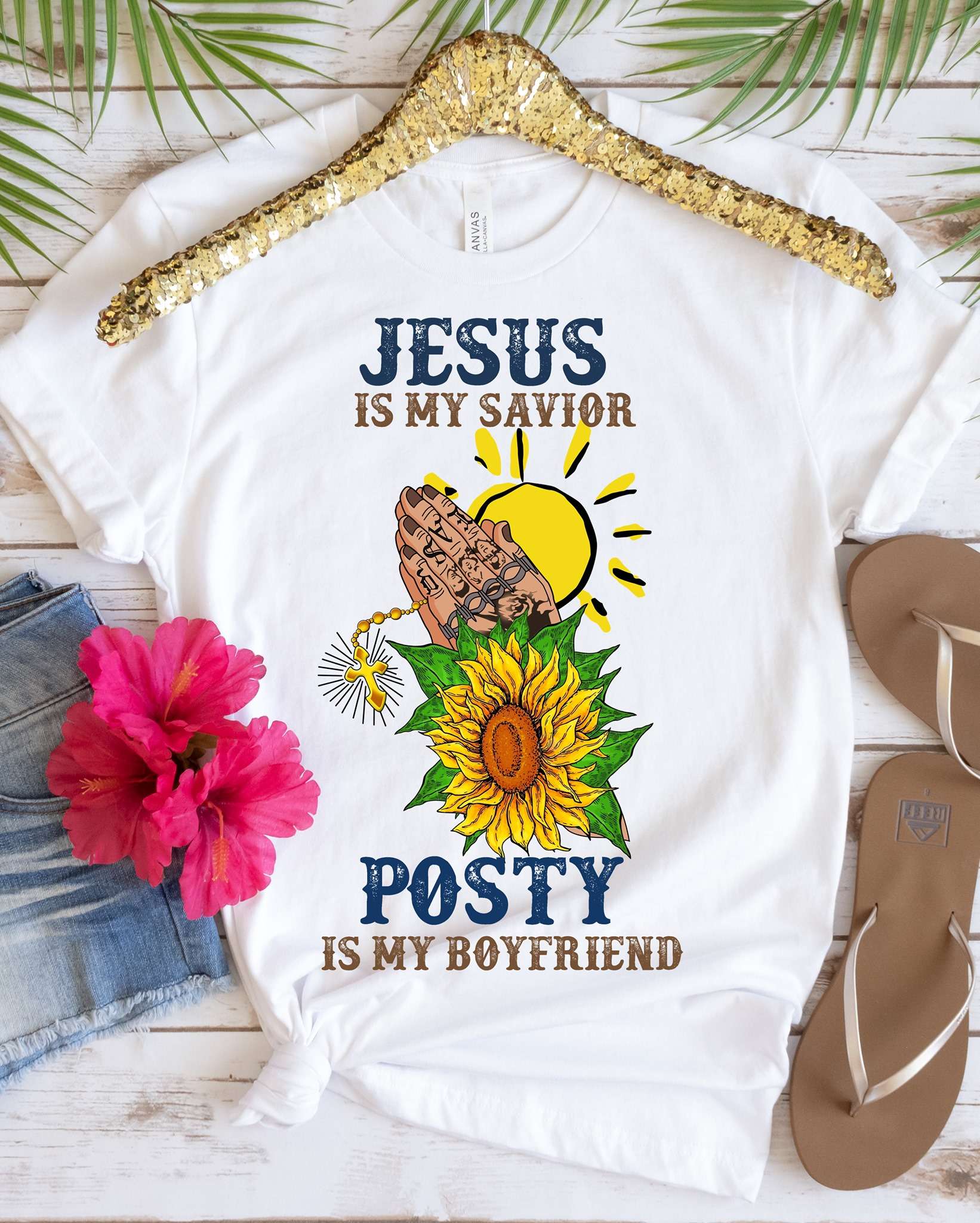 God Tattoo Hand, Sunflower Sunshine - Jesus is my savior posty is my boyfriend