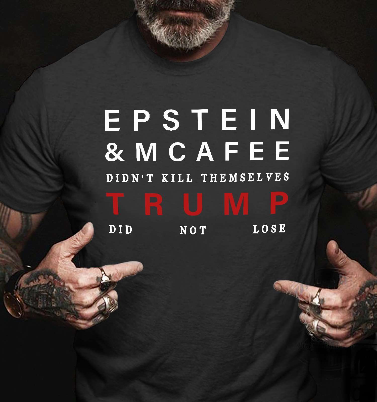 Epstenin and mcafee didn't kill themselves trump did not lose