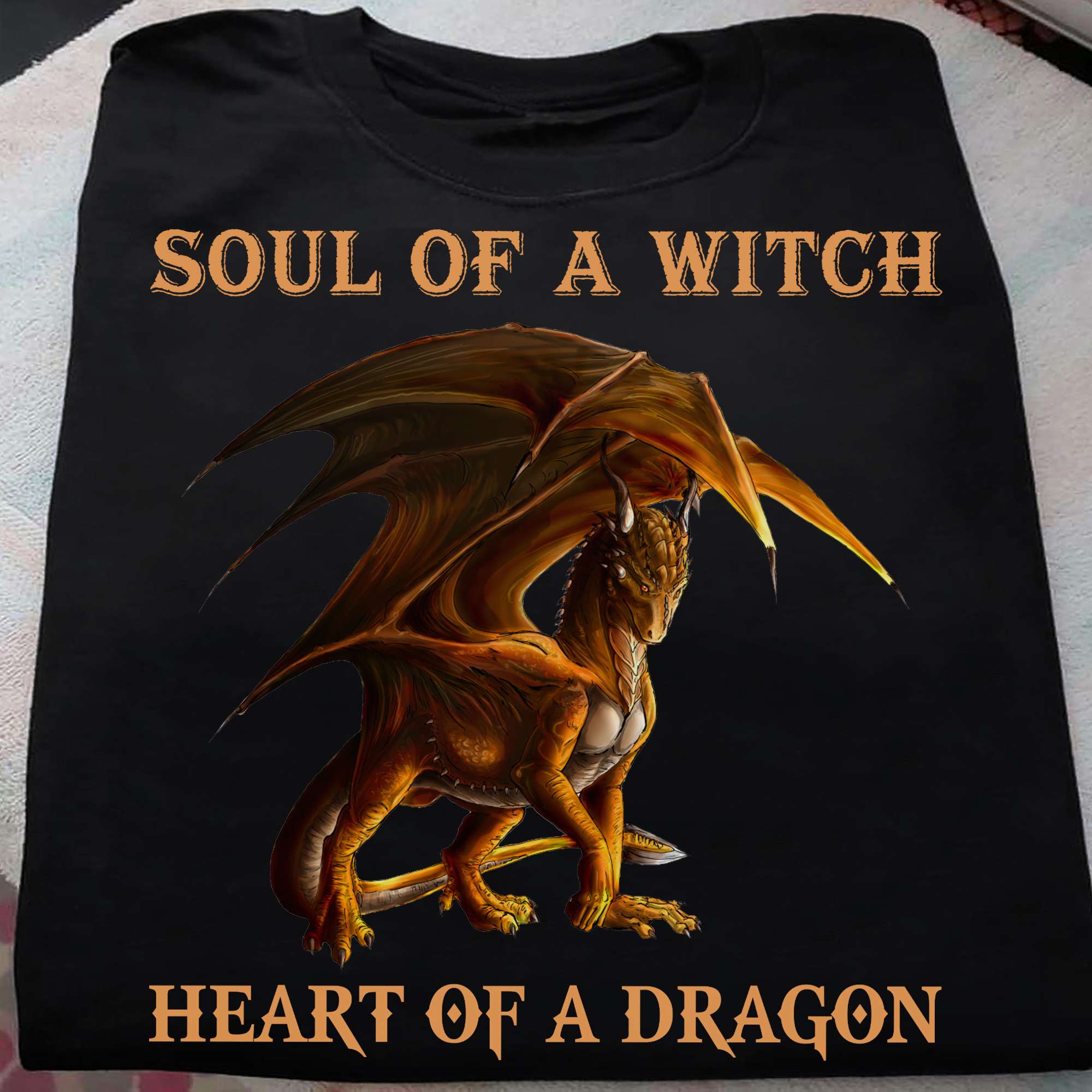 The Dragon Tees Gifts - Soul of a witch heart of a dragon