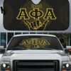 Alpha Phi Alpha, Fraternity Hand Sign Mandala Pattern, Car Sun Shade