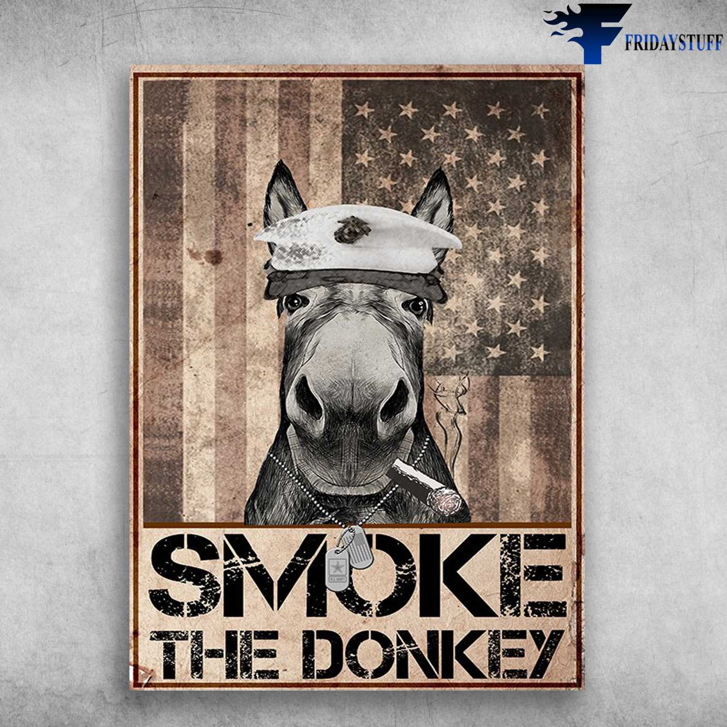 America Donkey Smoking - Smoke The Donkey