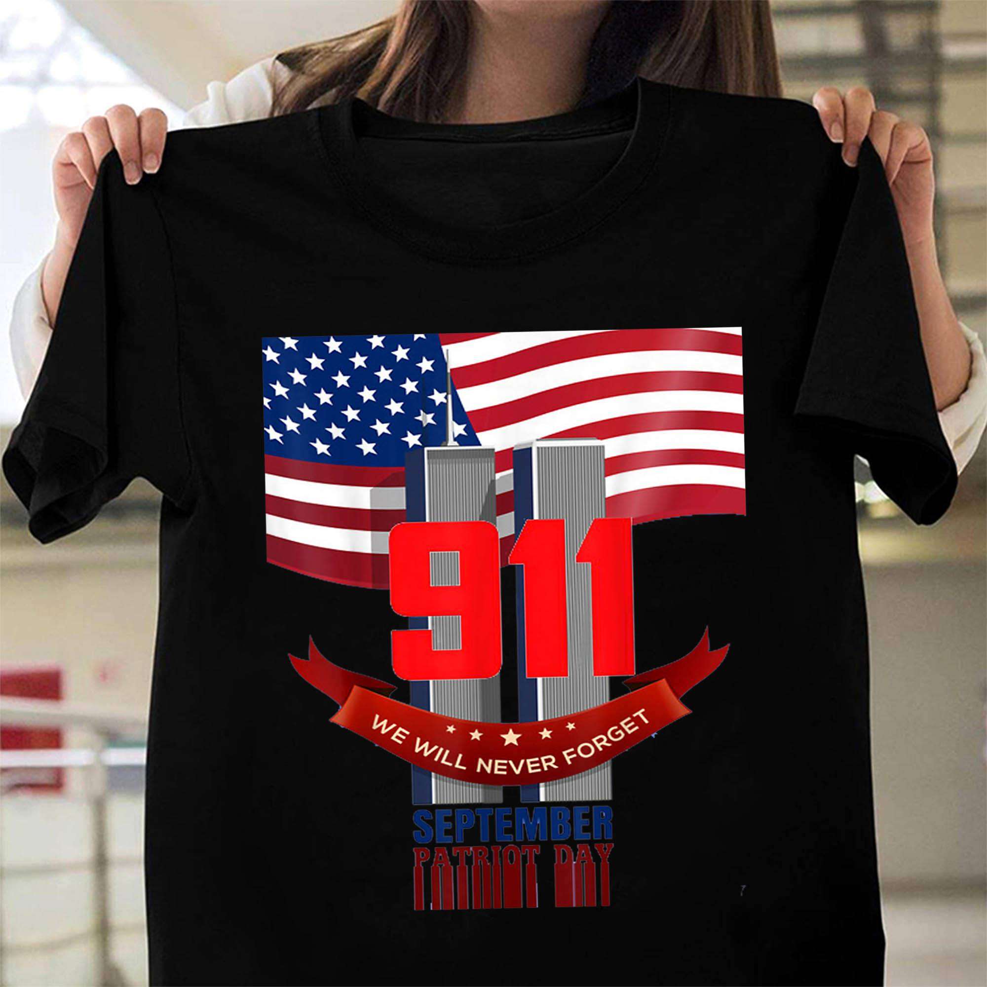 America flag - We will never forget, september patriot day
