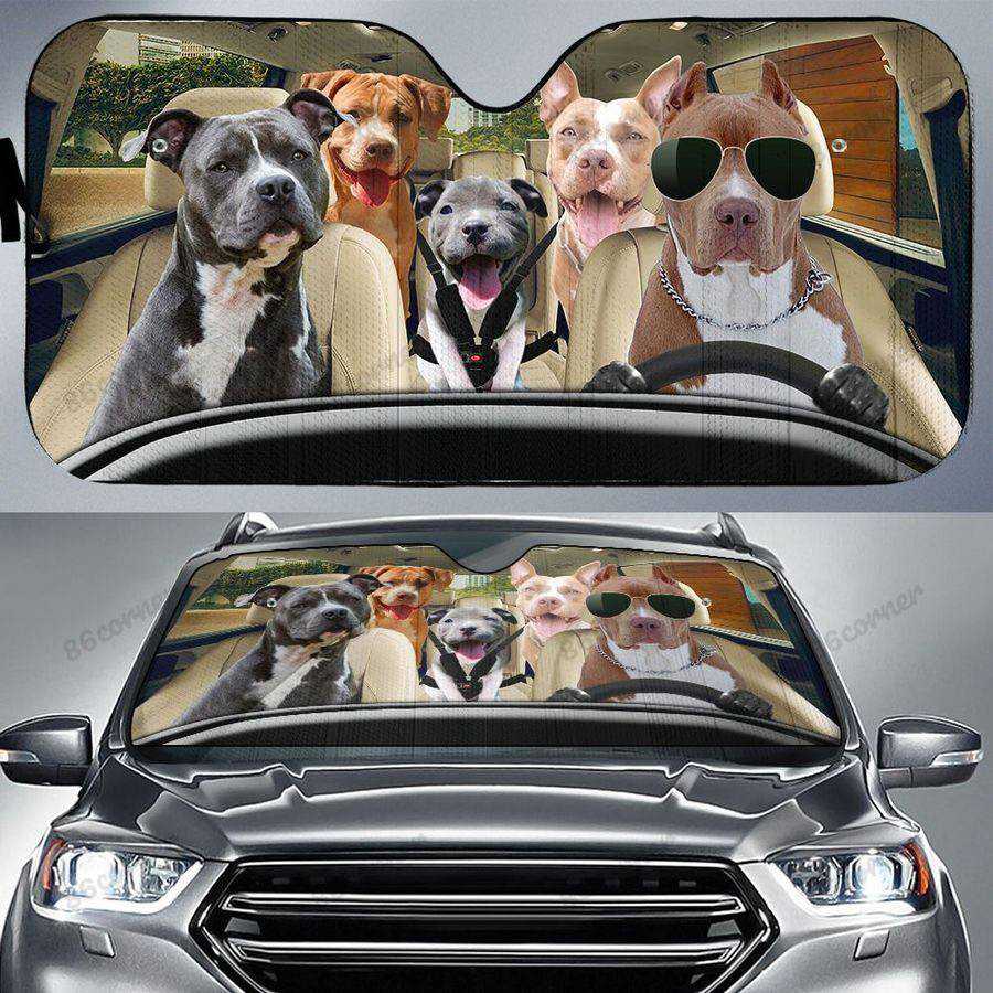 Sonnenschutz auto American Staffordshire Terrier 