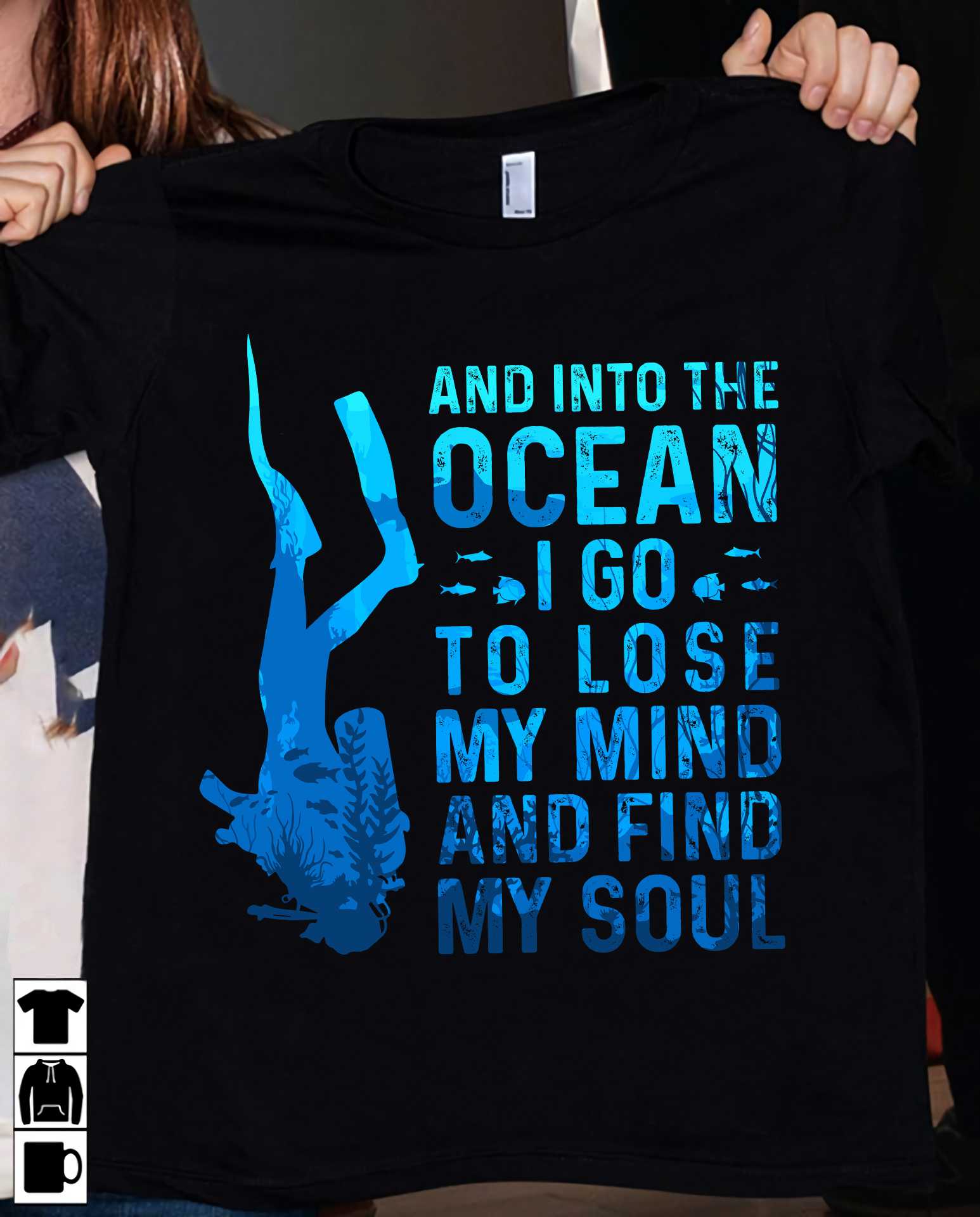 And into the ocean I go to lose my mind and find my soul - Diving under the ocean