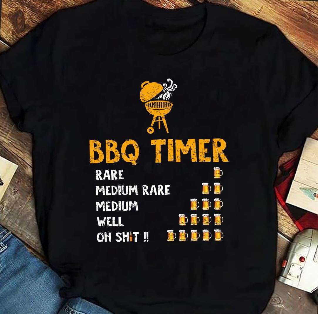 BBQ timer - Barbeque grill party, bbq and beer