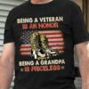 Being a veteran is an honor being a grandpa is priceless - American veteran