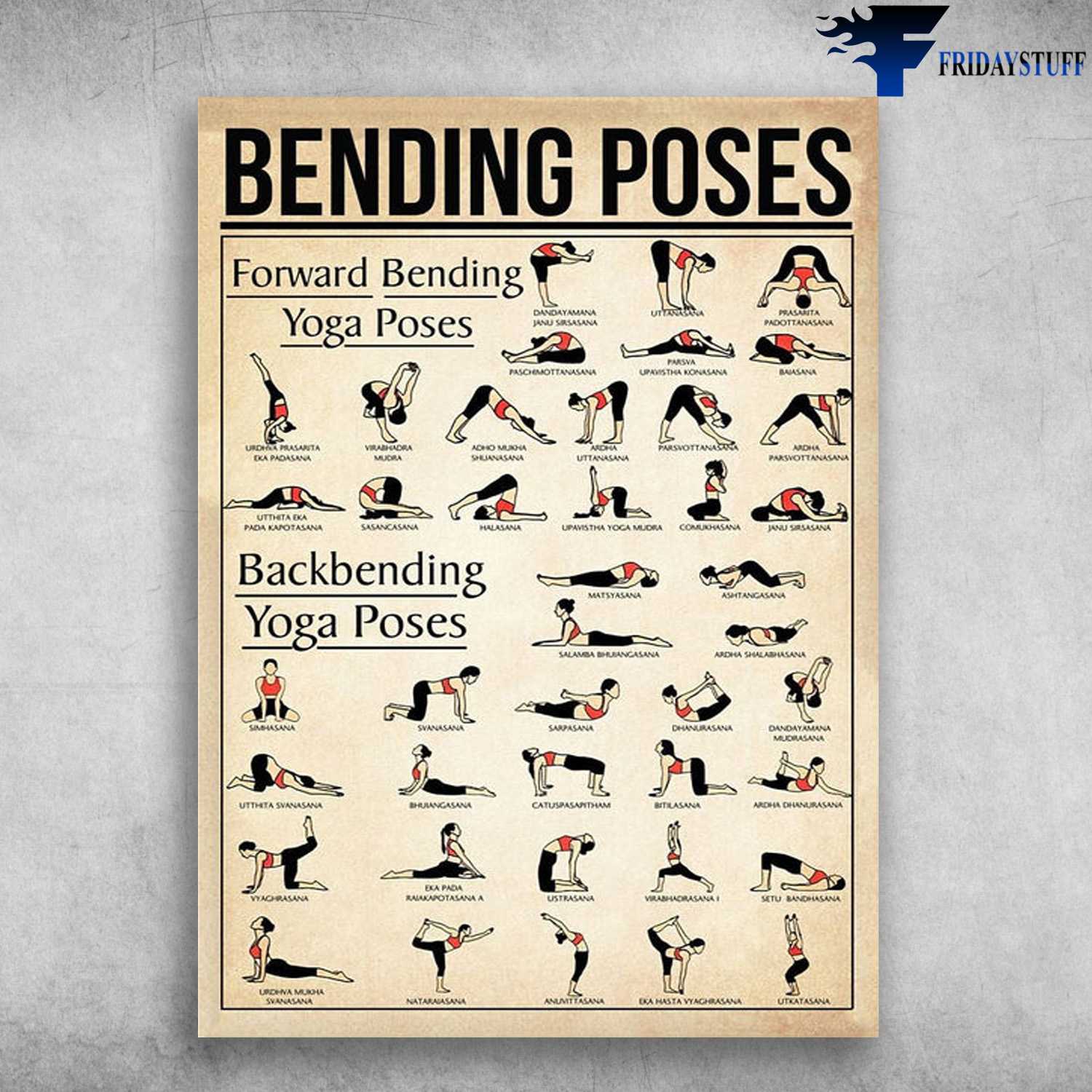 Bending Poses - Forward Bending Yoda Poses, Backbending Yoga Poses, Yoga Lover