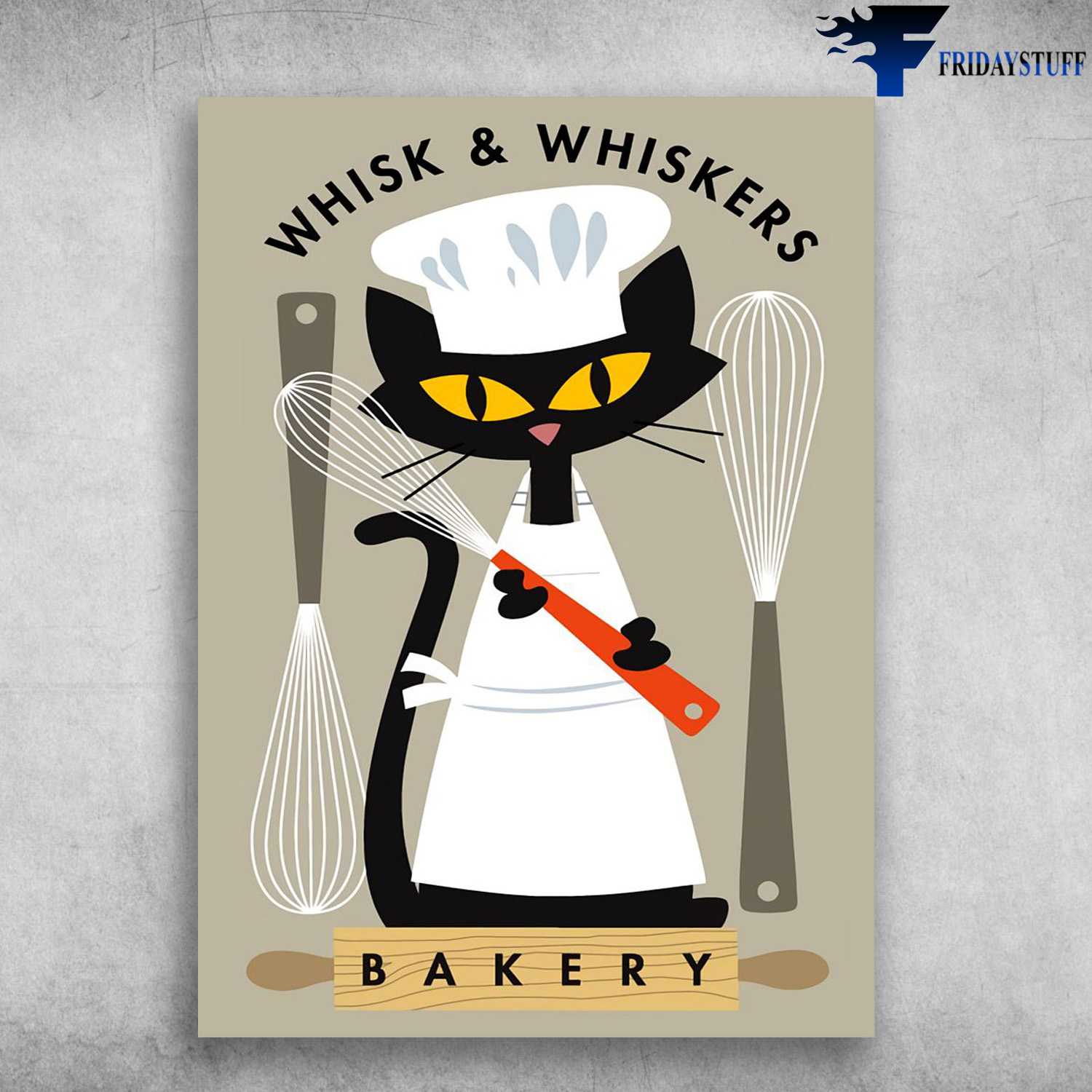 Black Cat Cooking - Whisk And Whiskers, Bakery Cat