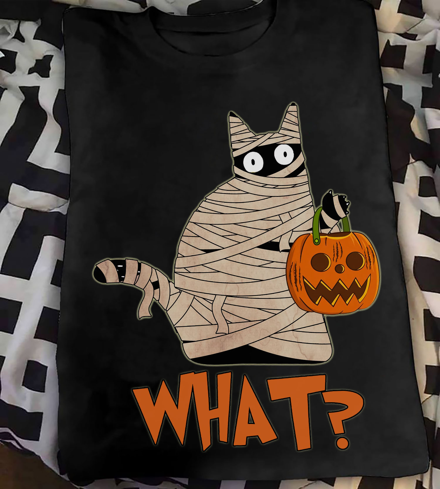 Black Cat Mummy, Halloween Costume - What? Pumpkin halloween