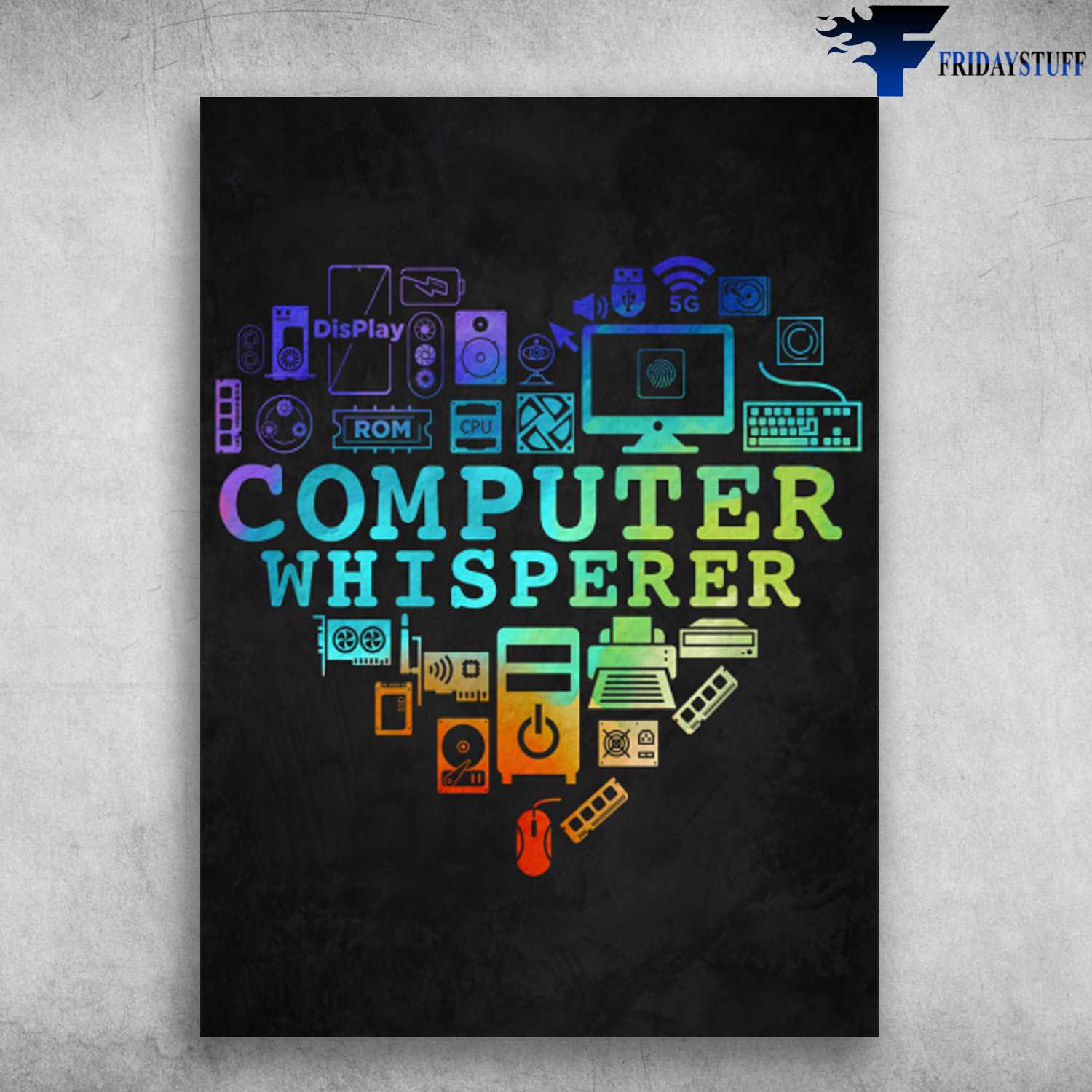 Computer Poster - Cpmputer Whisperer, Electronic Device