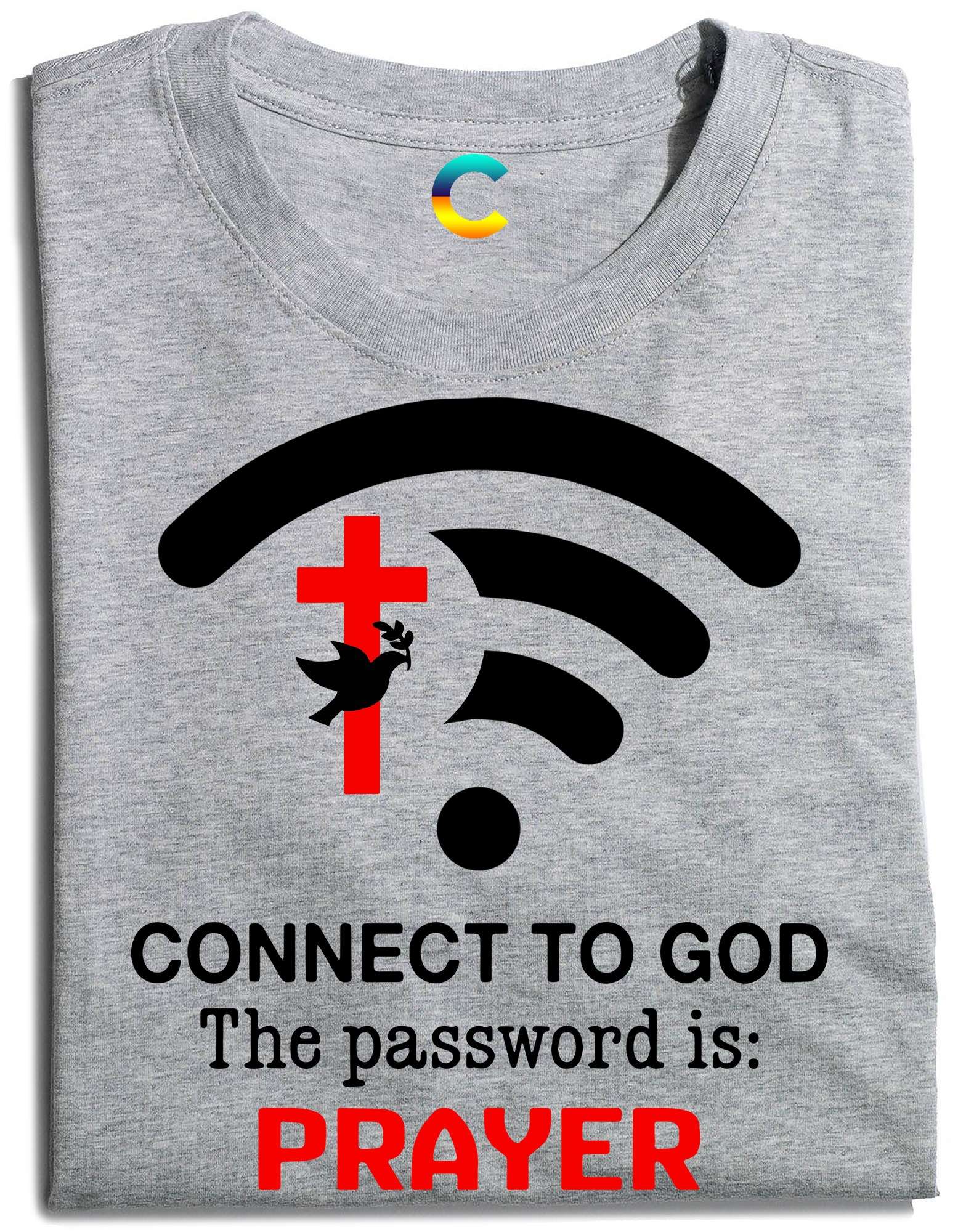 Connect to god the pass word is prayer - God cross wifi connection
