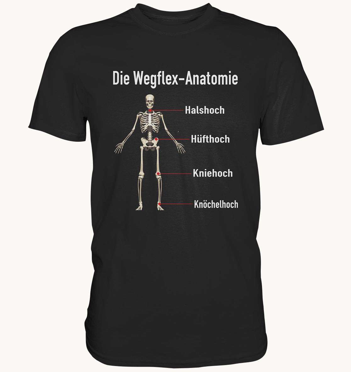 Die weglex-anatomie - Halshoch Hufthoch, Kniehoch Knochelhoch