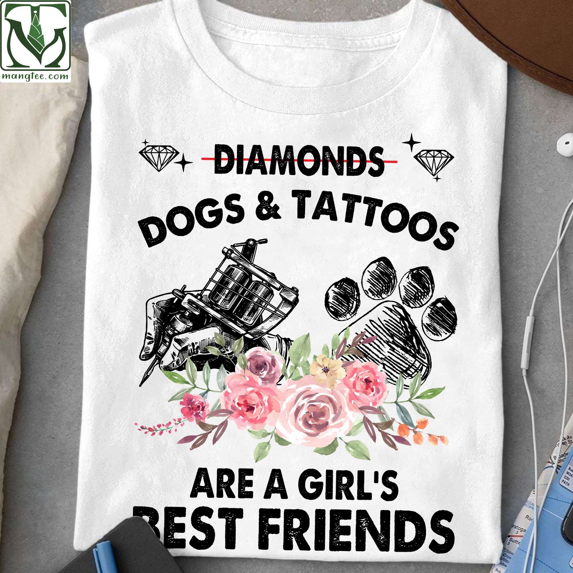 Dogs and tattoos are a girl's best friends - Girls love dogs and tattoos