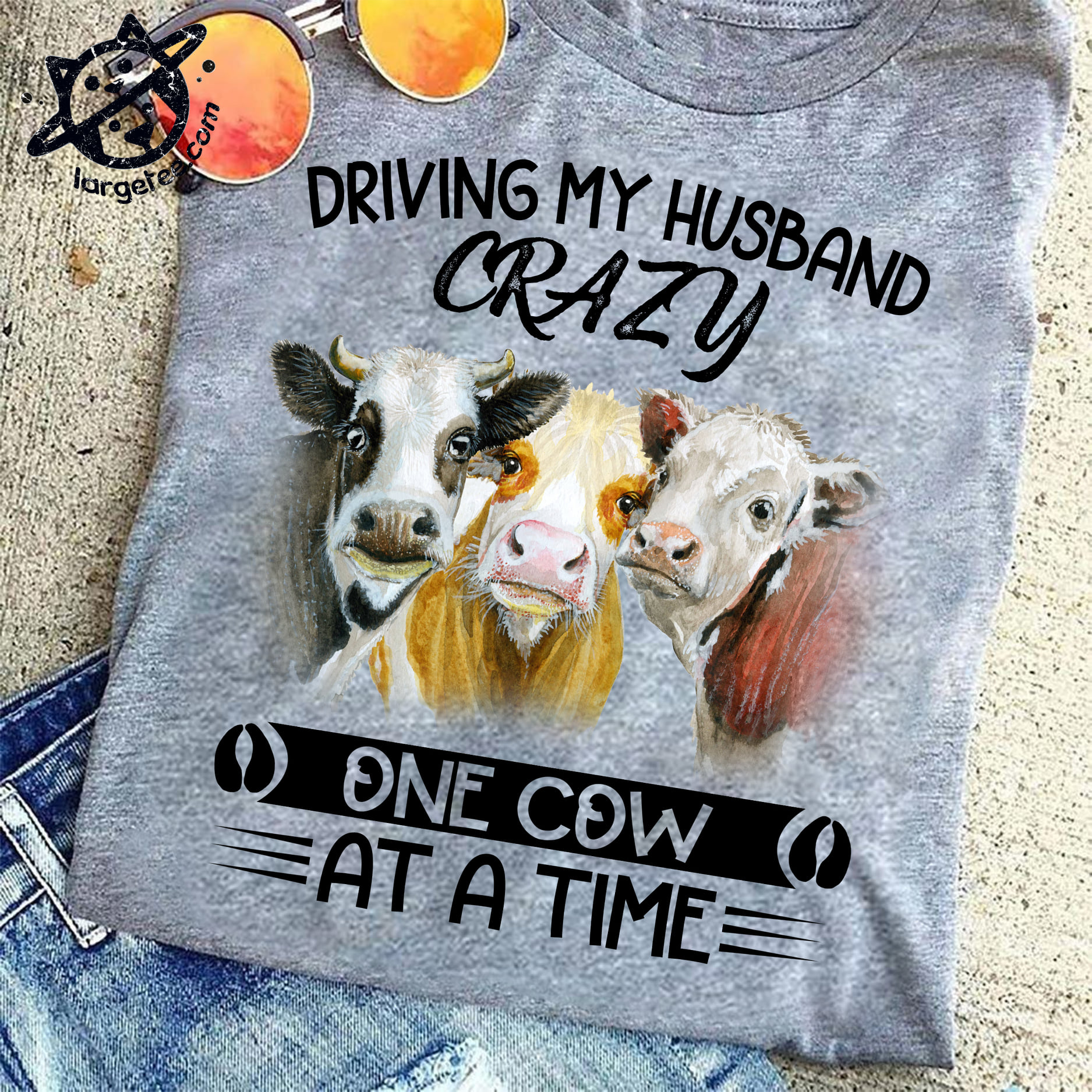 Driving my husband crazy, one cow at a time - Husband loves cow, husband and wife
