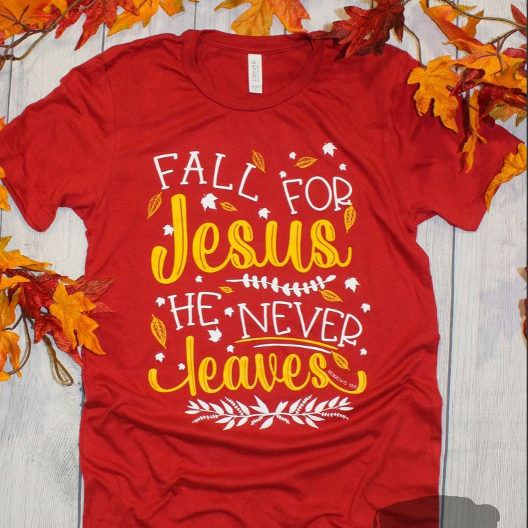 Fall for Jesus he never leaves - Jesus the god, Jesus and Fall season