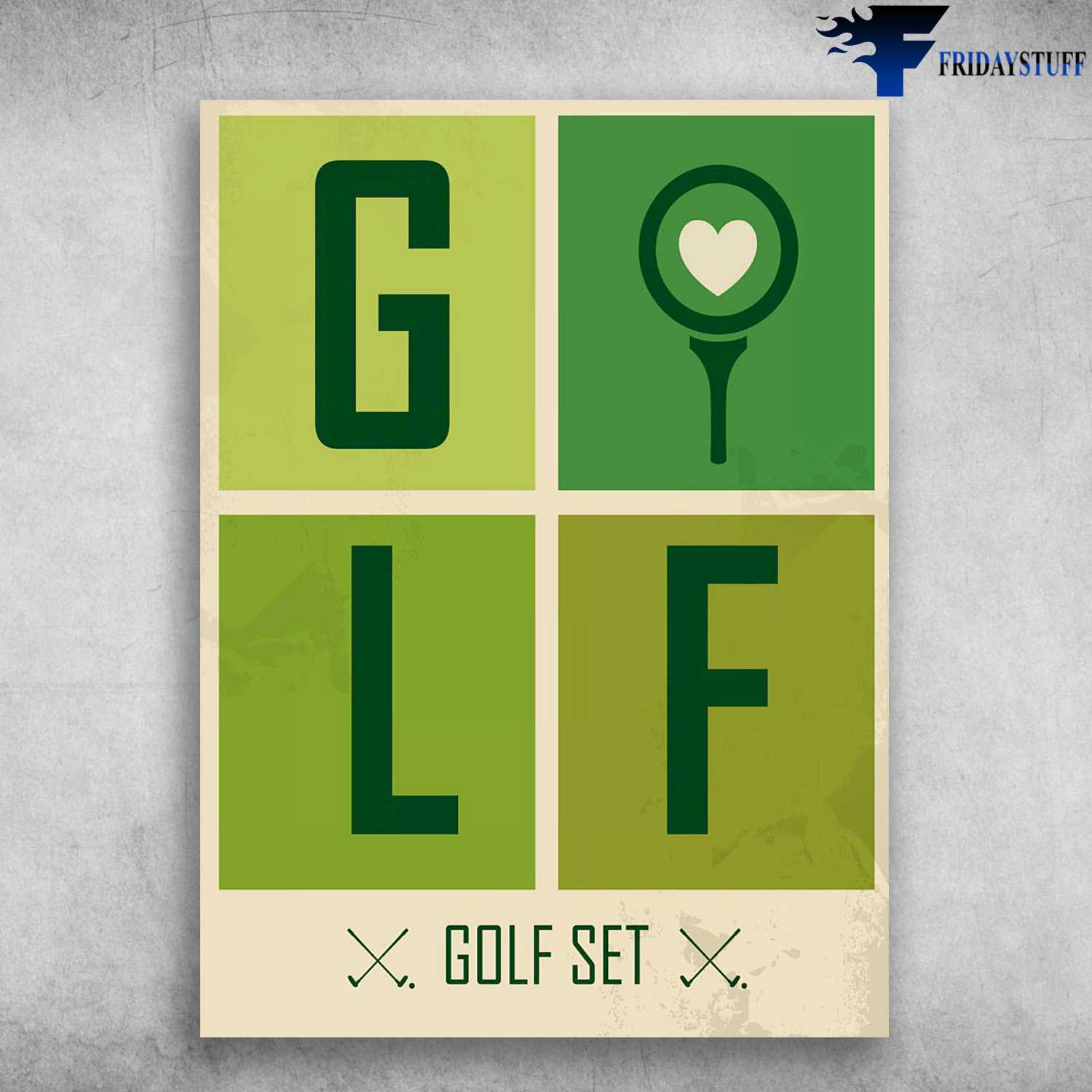 Golf Poster - Golf Set, Golf Lover