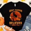 Great pumpkin believer - Black cat witch, halloween pumpkin, halloween witch costume