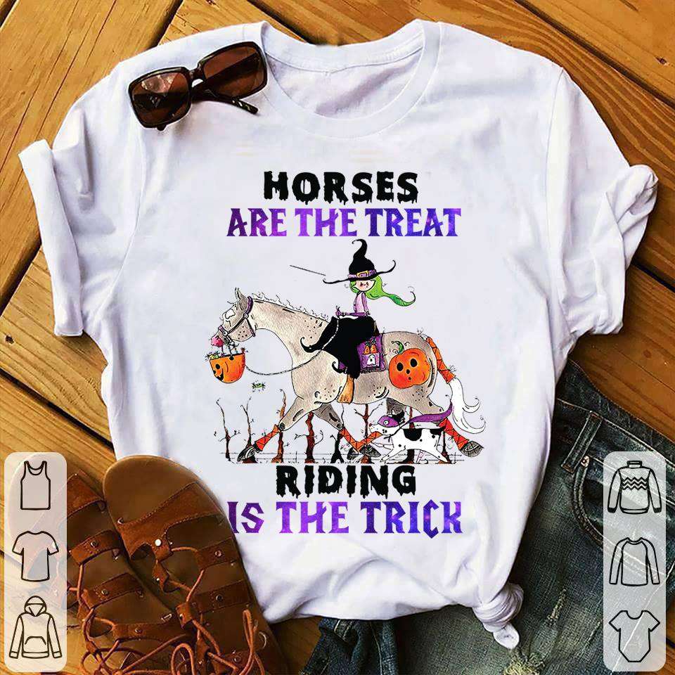 Horses are the treat, riding is the trick - Trick or treat, halloween horse riding