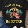 I don't give a flock I'm retired - Retired camper, flamingo go camping