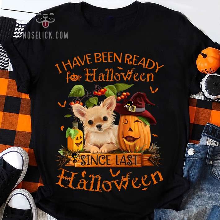 I have been ready for Halloween since last Halloween - Halloween costume, Chihuahua dog with Halloween pumpkin