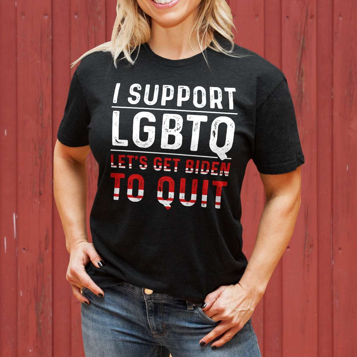 I support LGBTQ let's get Biden to quit - LGBT community, Joe Biden quit