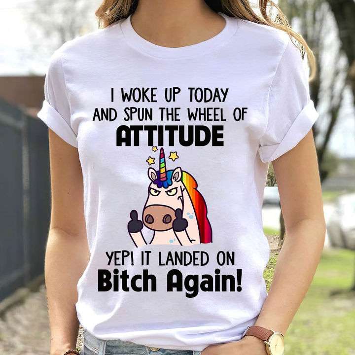 I woke up today and spun the wheel of attitude - Middle finger unicorn, grumpy unicorn