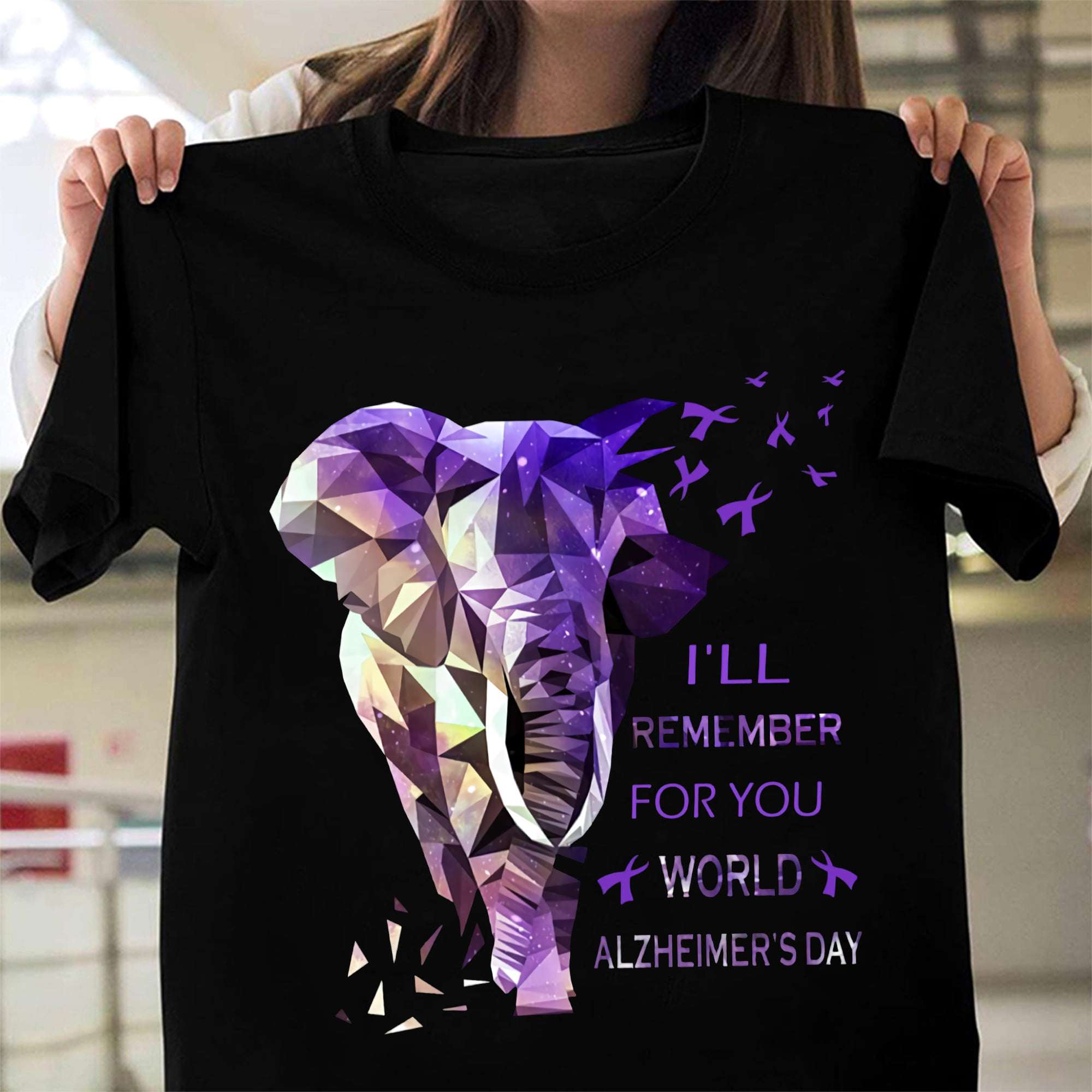 I'll remember for you - World alzheimer's day, Elephant animal graphic T-shirt