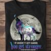 It doesn't get easier, you get stronger - Suicide prevention awareness, full moon wolf