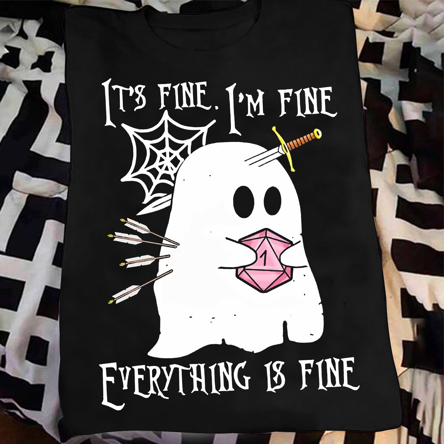 It's fine, I'm fine, everything is fine - D&d game white ghost, halloween white ghost costume
