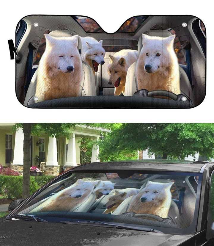 Laughing Wolves, Wolf Meme, Wolf Auto Sun Shade