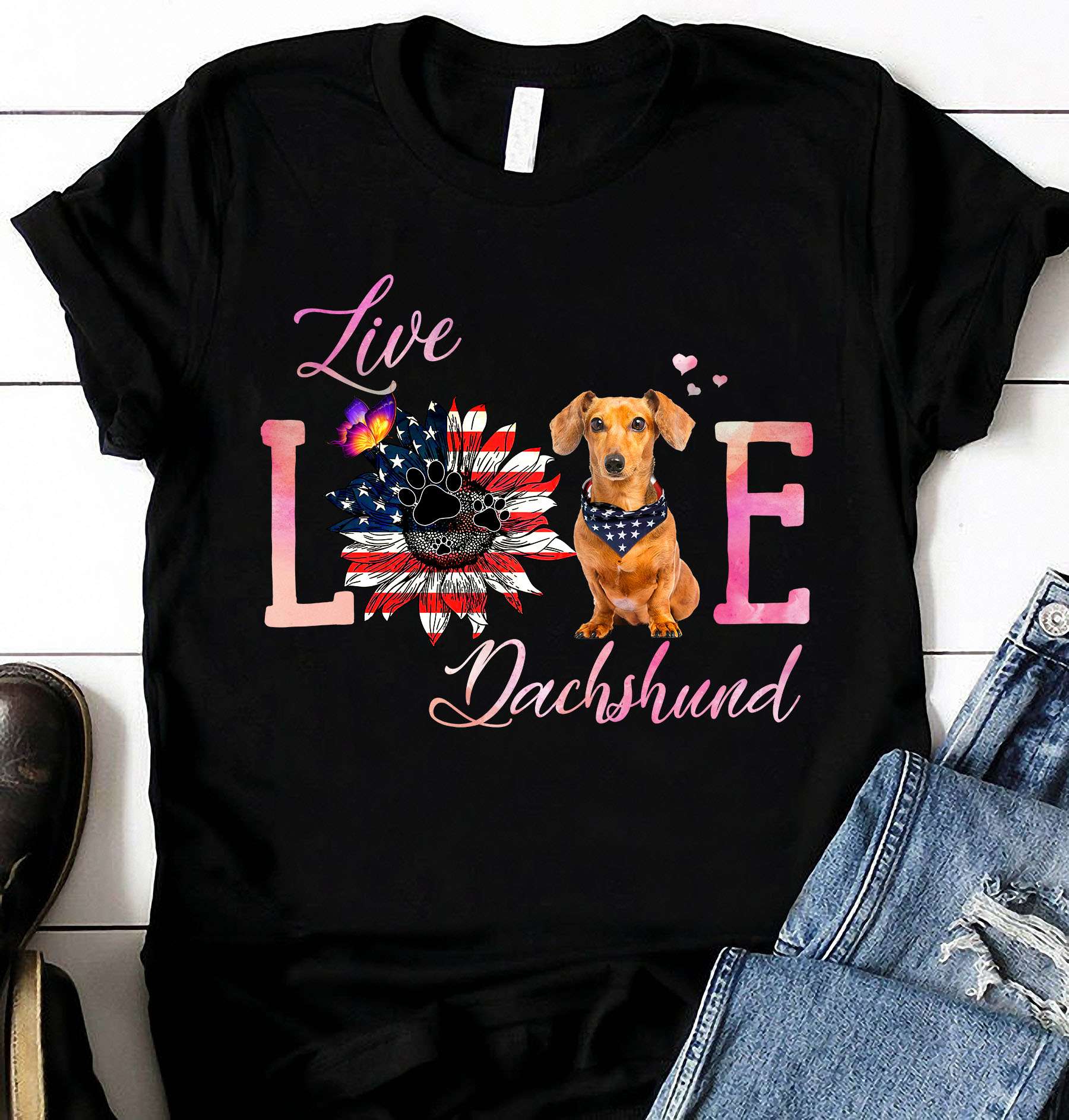 Live and love Dachshund - American loves Dachshund dog, Dachshund paws