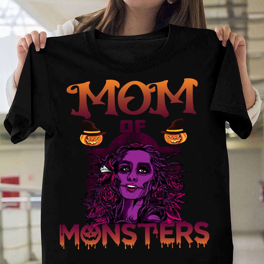 Mom of monsters - Mother monster halloween costume, mother's day gift, halloween pumpkin