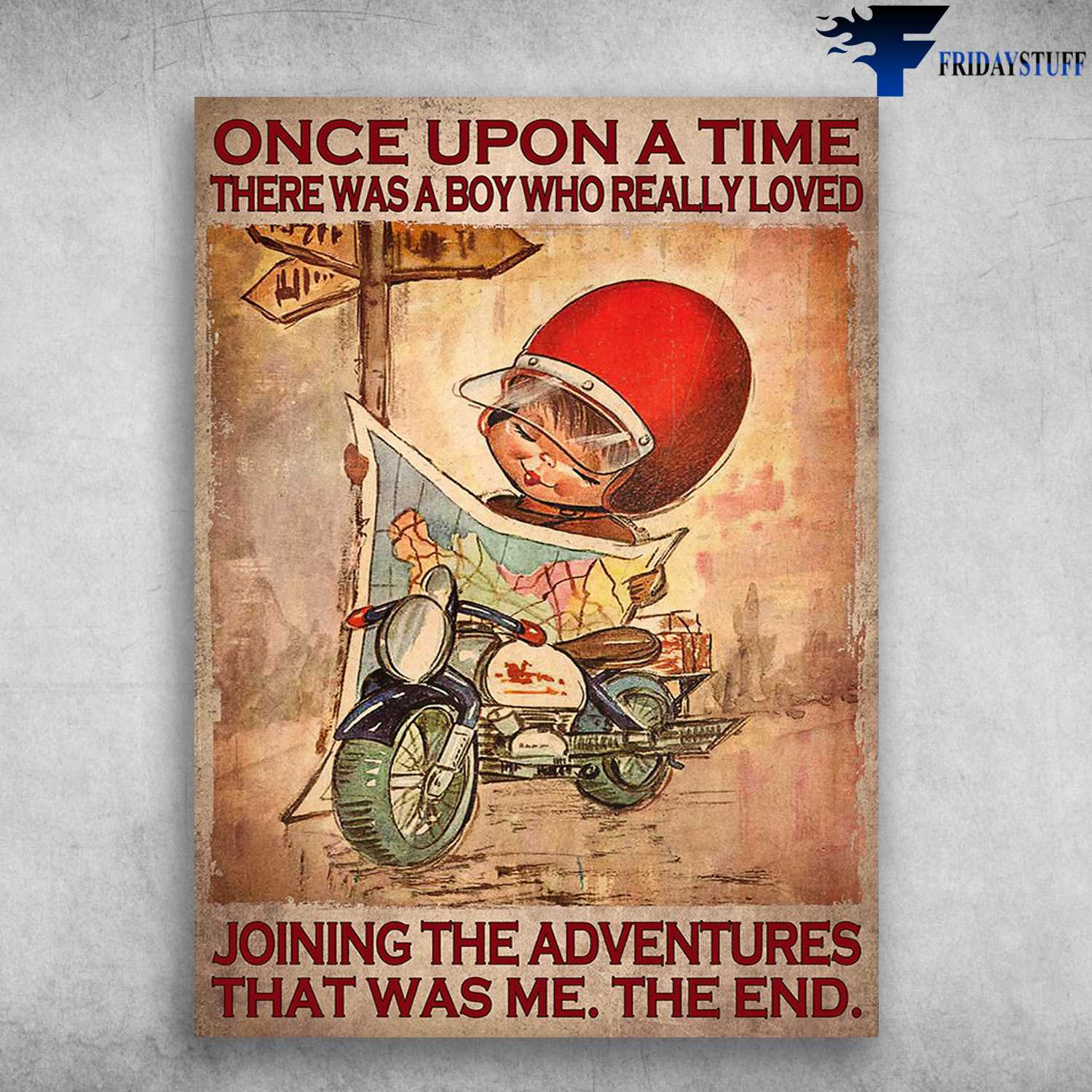 Motorcycle Boy - Once Upon A Time, There Was A Boy, Who Really Loved, Joining The Adventures, That Was Me, The End