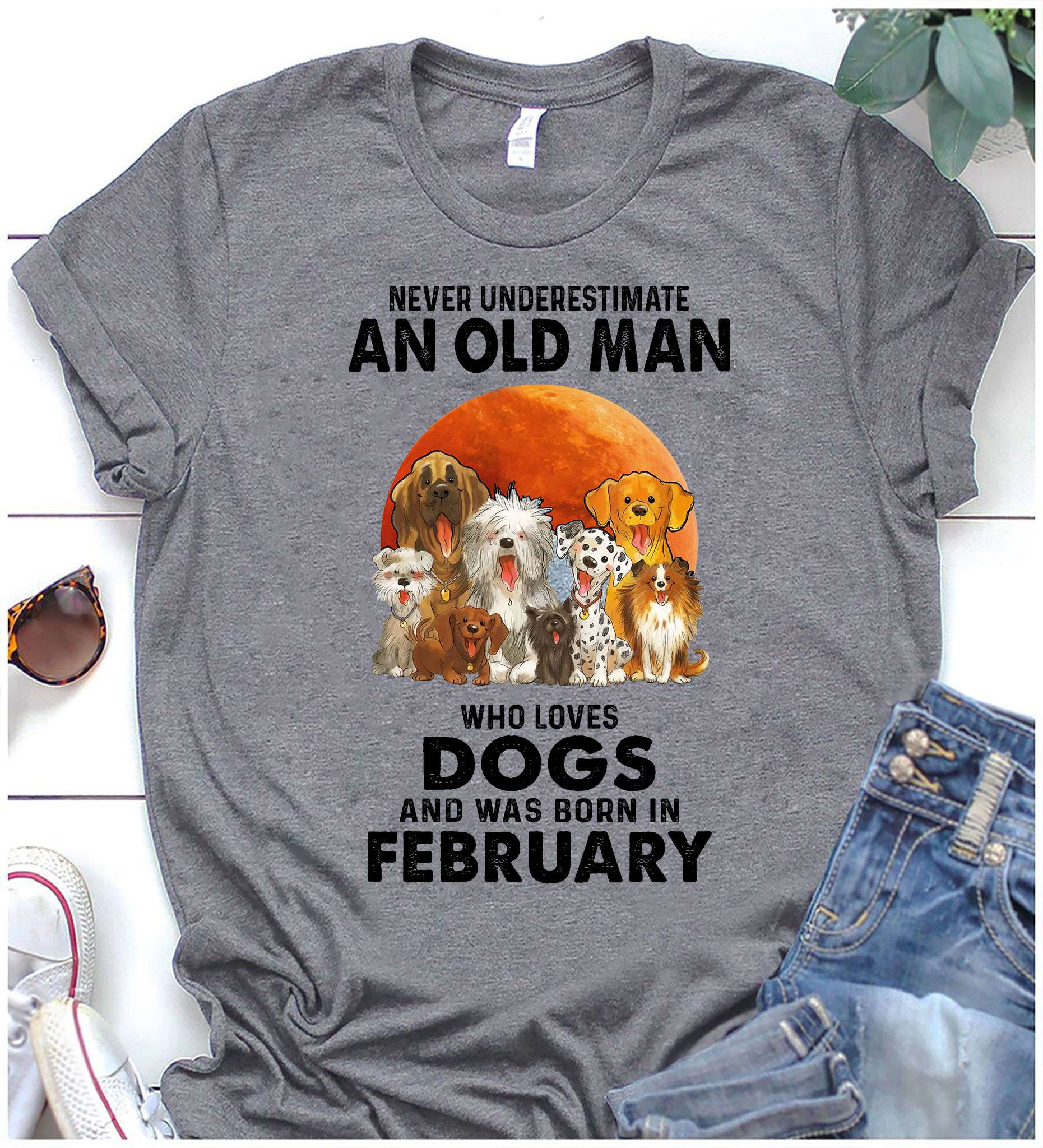 Never underestimate an old man who loves dogs and was born in February