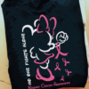 No one fight alone - Breast cancer awareness, Minnie mouse cancer ribbon