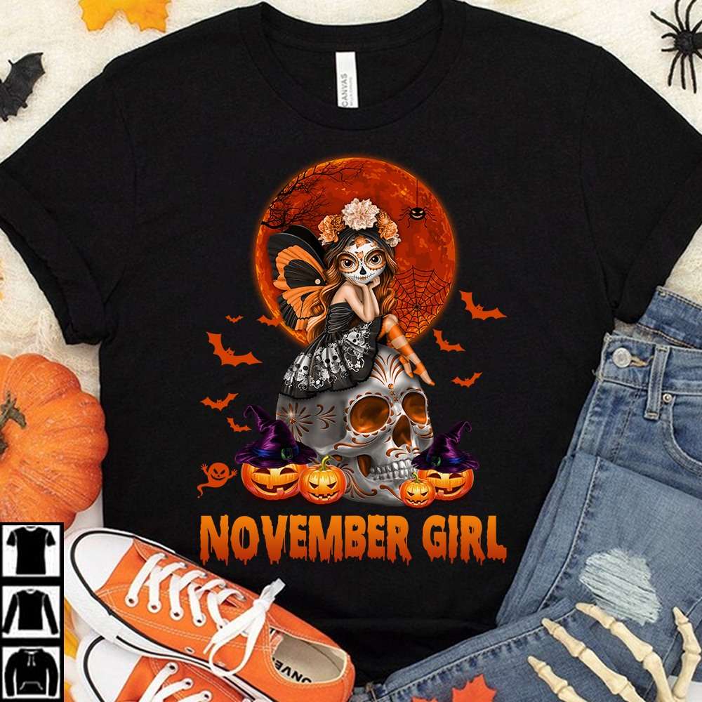 November girl - Halloween costume for girls, Happy halloween