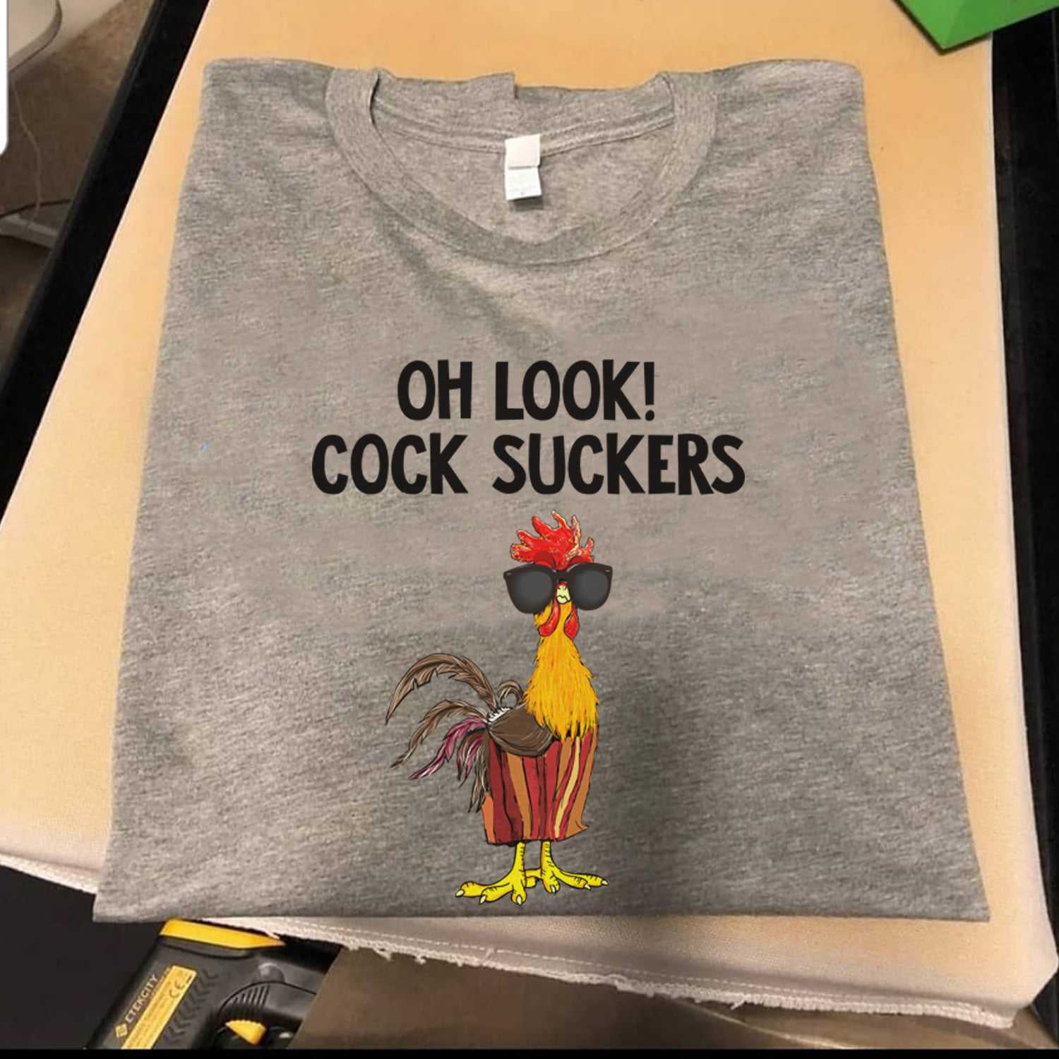 Oh look! Cock suckers - Chicken with sunglasses, cool chicken animal