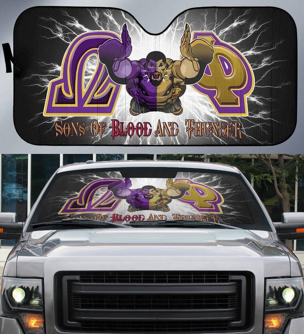 Omega Psi Phi, Fraternity 1911, Son Of Blood And Thunder, Car Sun Shade
