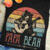Papa bear - Grandpa bear playing guitar, bear guitarist