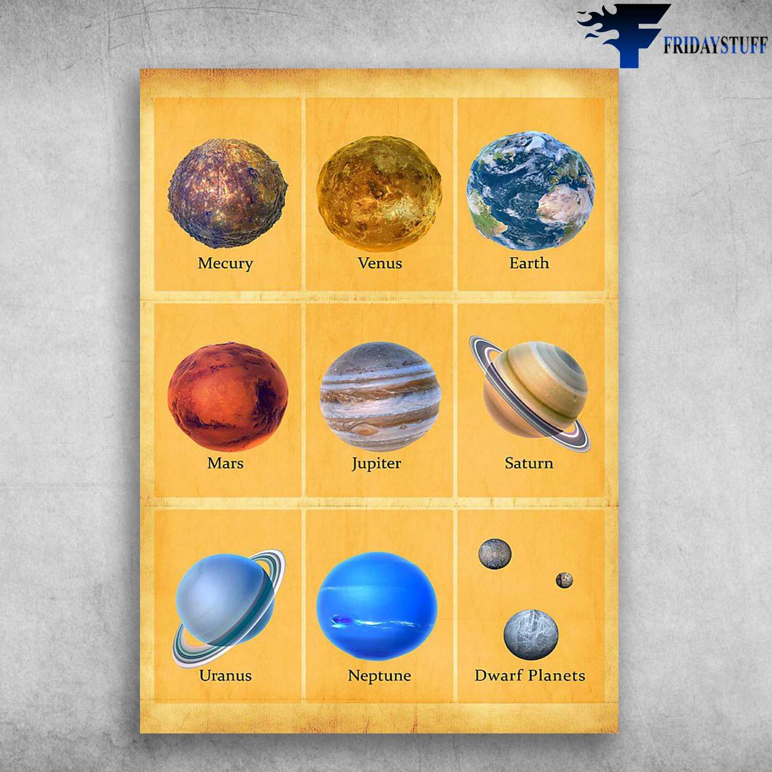 Planets In The Solar System - Mecury, Venus, Earth, Mars, Jupiter, Saturn, Uranus, Neptune, Dwarf Planets