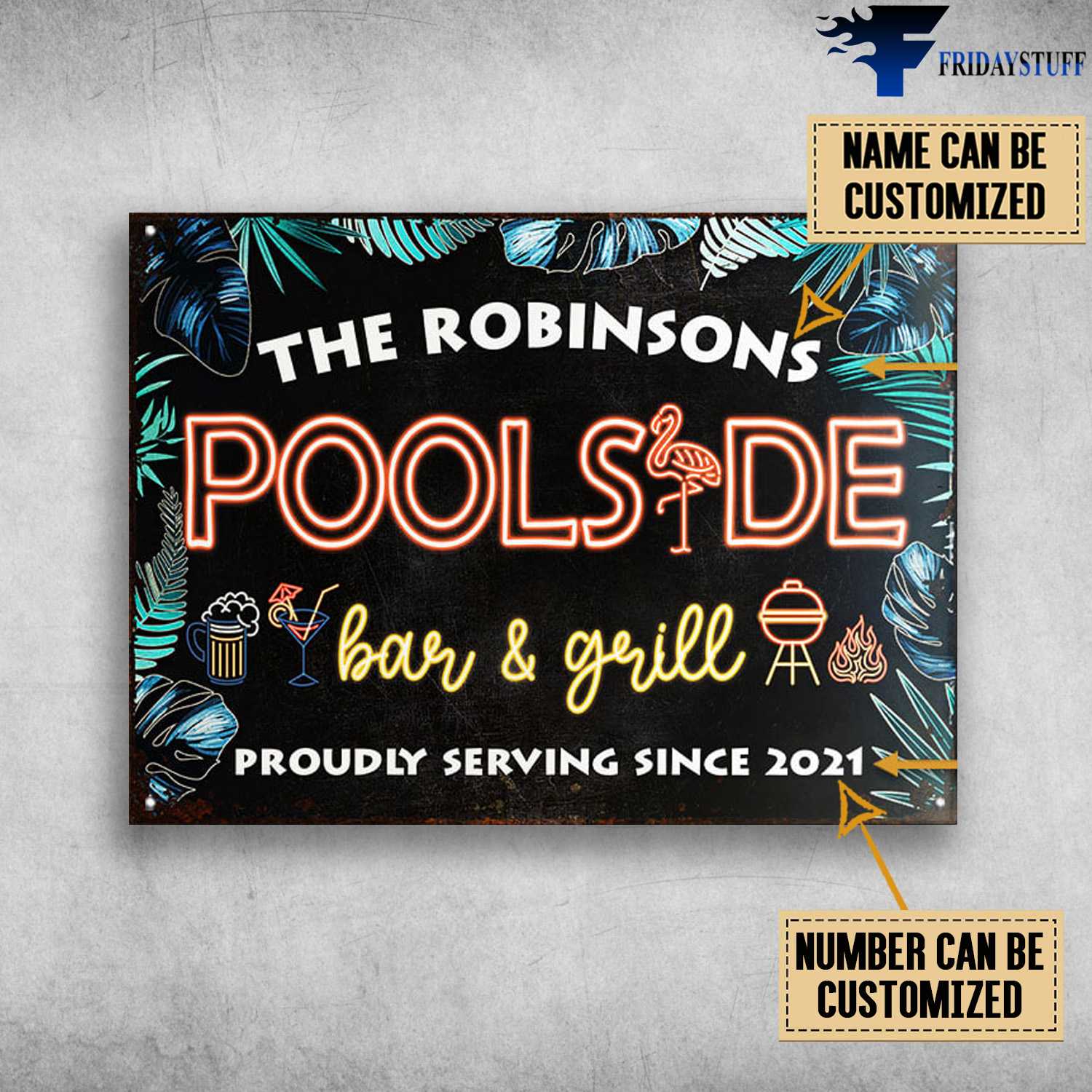 Poolside Canvas, Bar And Grill, Proudly Serving Since 2021