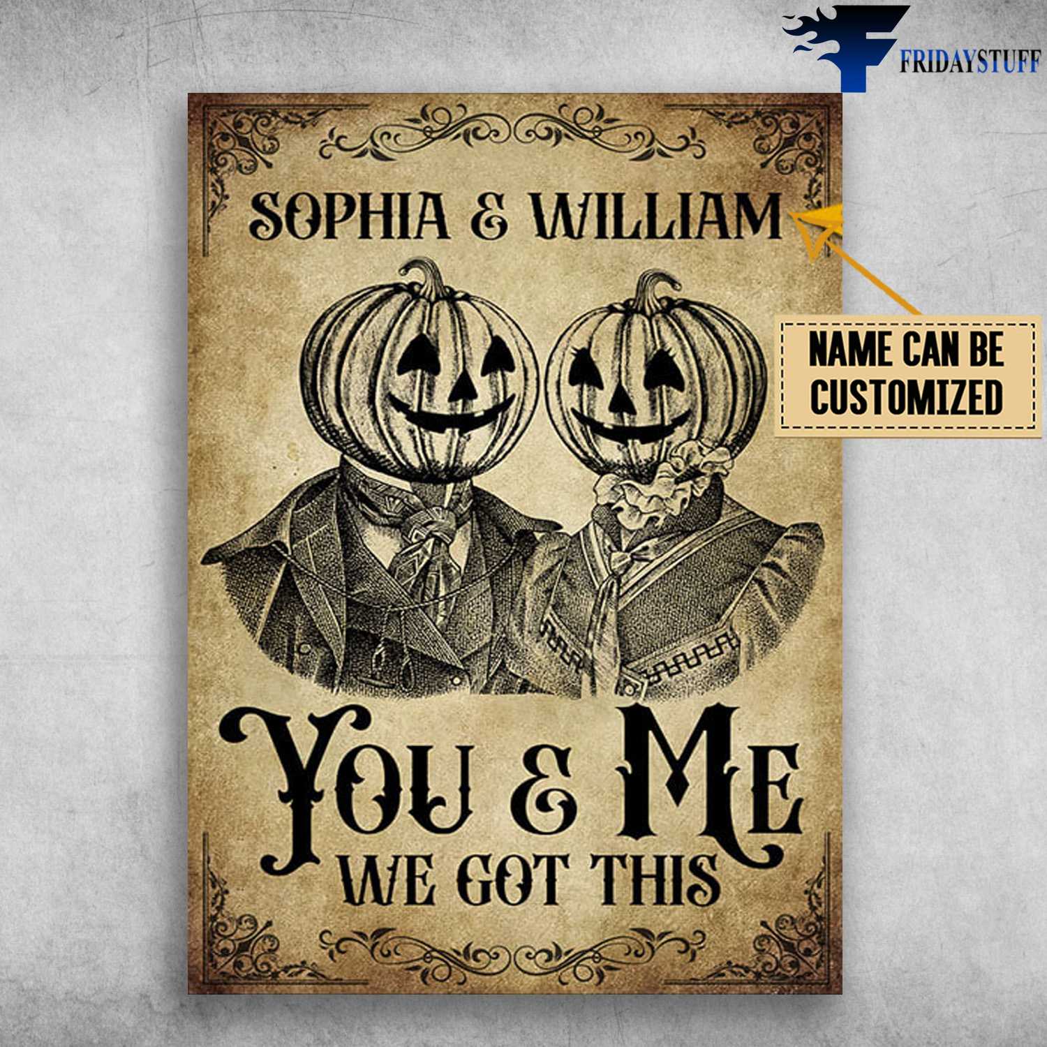 Pumpkin Couple, Halloween Day, You And Me, We Got This