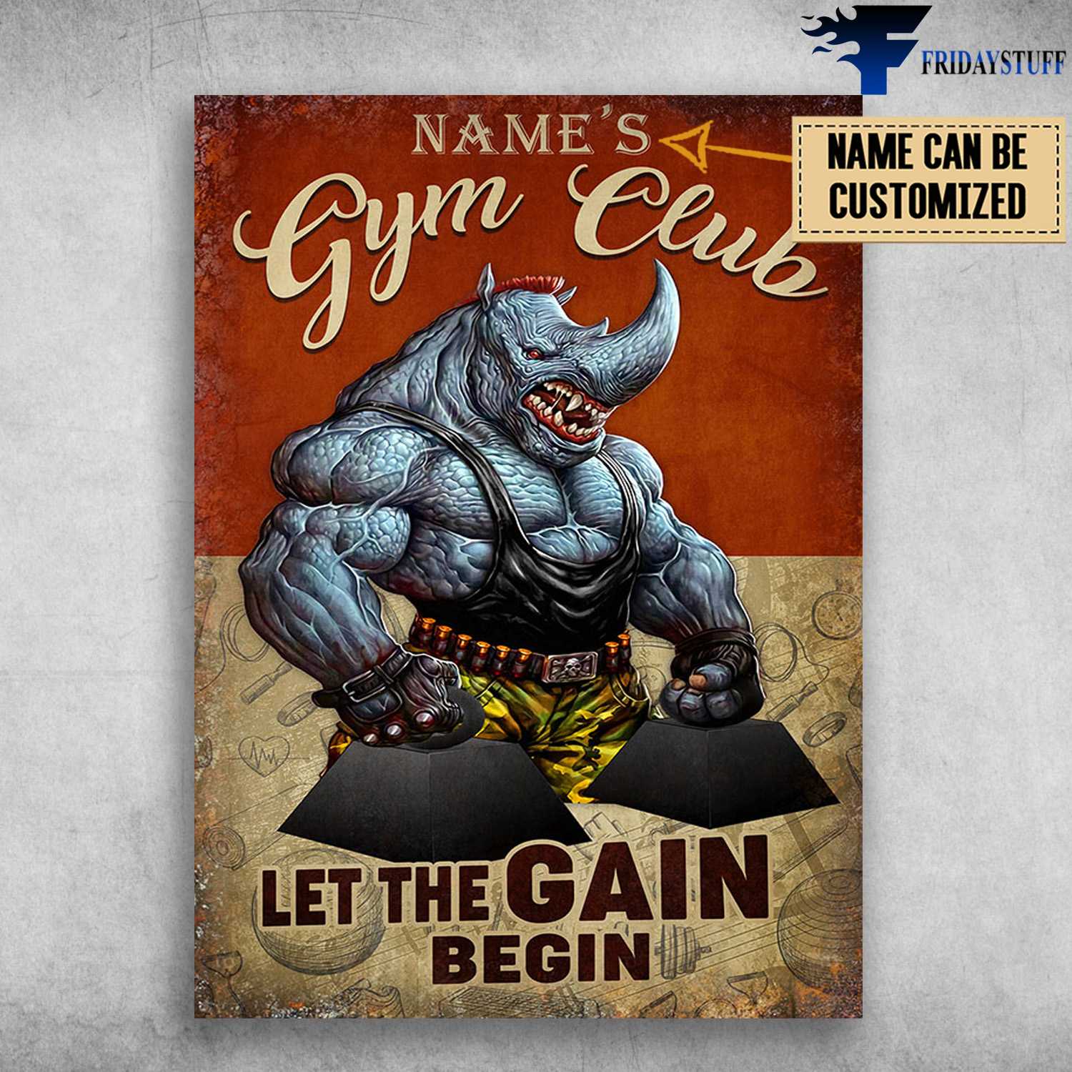 Rhino Monster - Gym Club, Let The Gain Begin