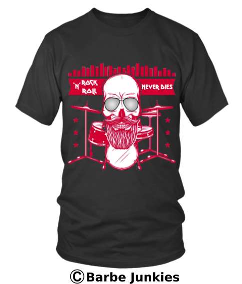 Rock n Roll never dies - Evil skull drummer, rock n roll drum