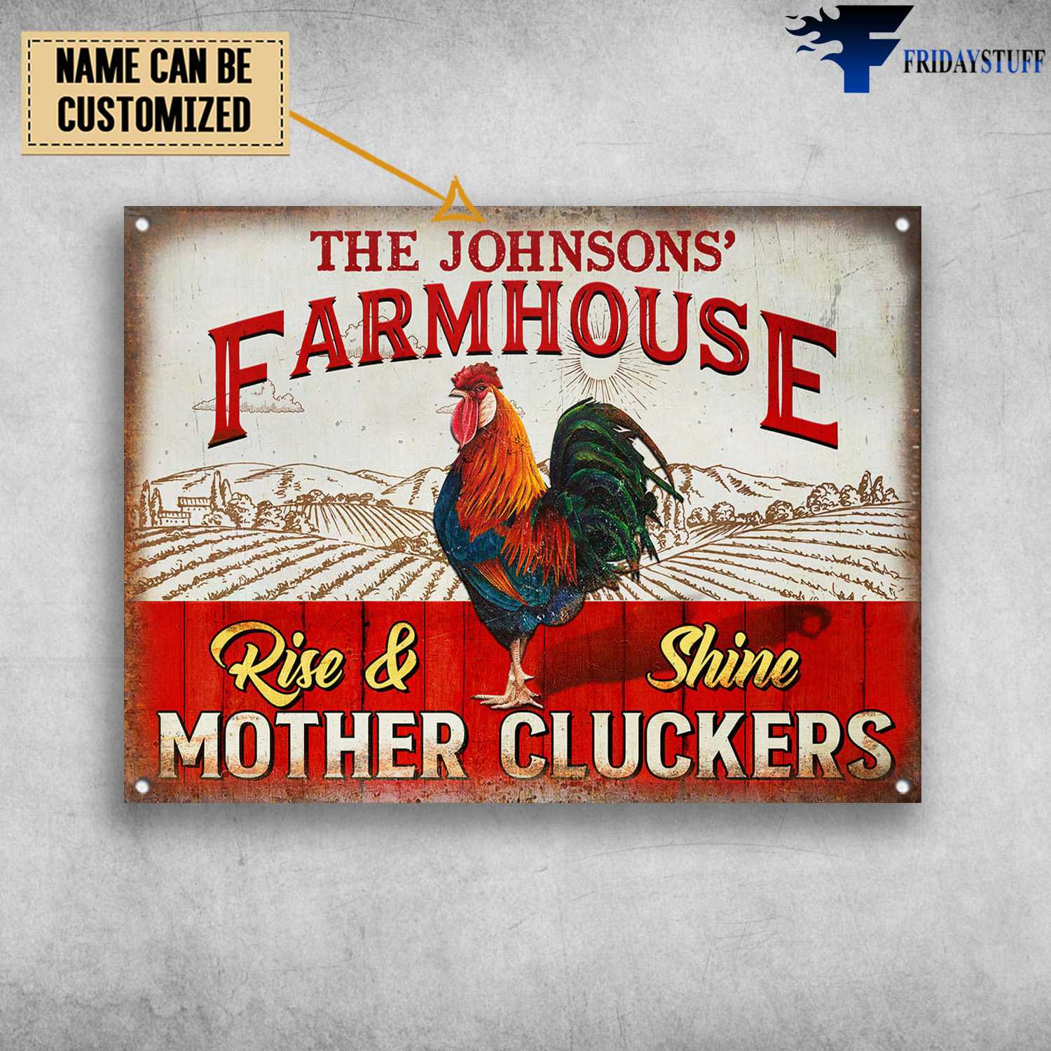 Rooster Poster, Farmhouse Poster, Rise And Shine, Mother Cluckers