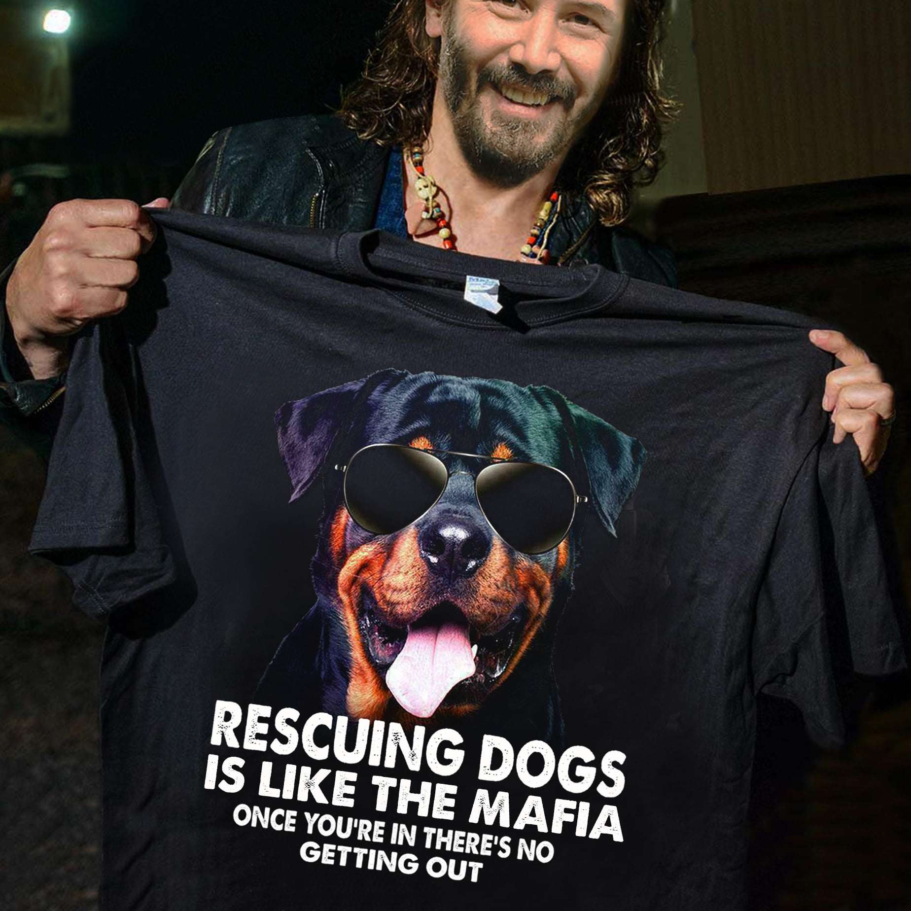 Rottweiler Dog Rescuing dogs is like the mafia once you're in there's