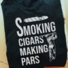 Smoking cigars making pars - Golf pars, man golfer