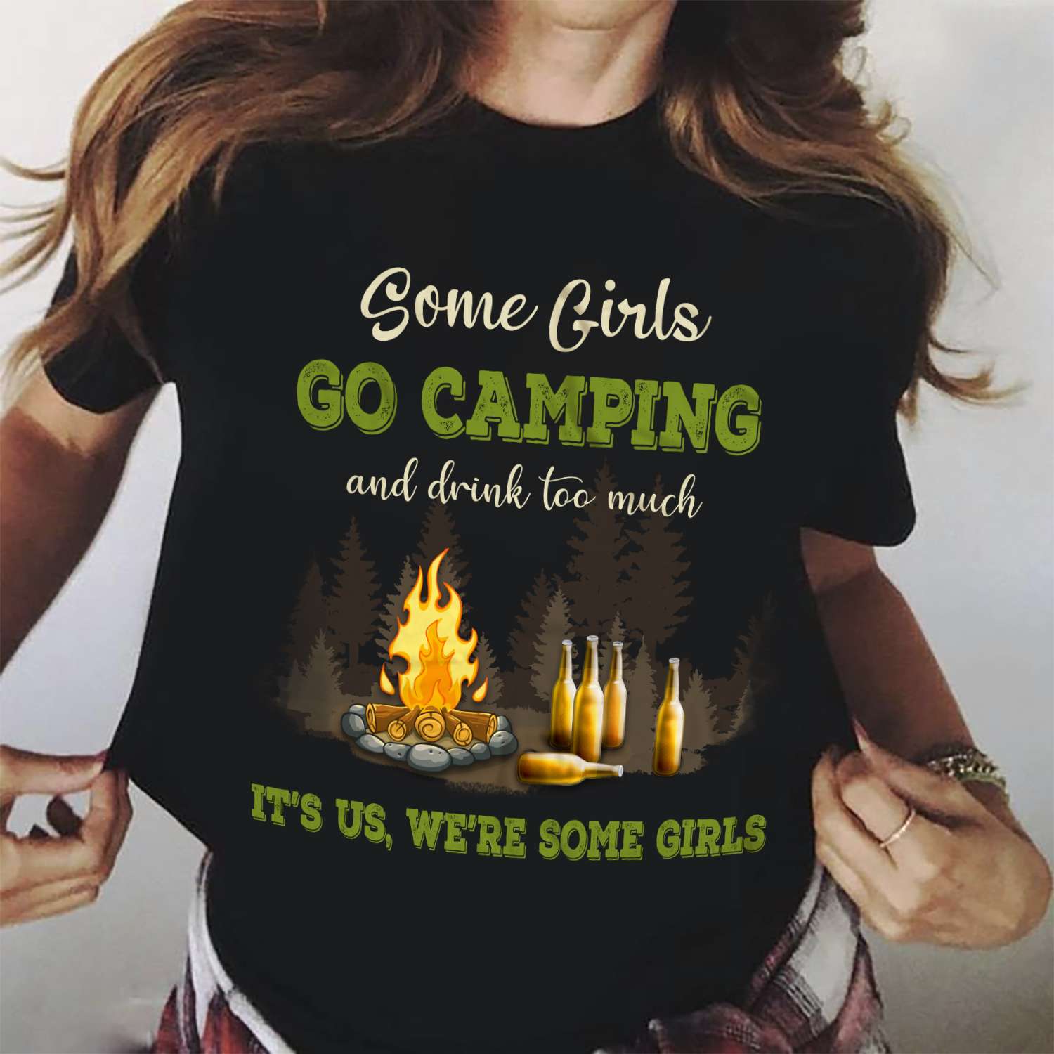 Some girls go camping and drink too much - Camping and drinking
